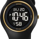 Digital Wristwatch for Women Unisex Waterproof Sports Stainless Steel Watches Ou