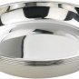 Stainless Steel Dinner Plate, Large round Plates, 10-INCH, 4-Pack