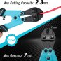 8-Inch Mini Bolt Cutter with Bi-Material Ergonomic Handle Grip, Security Lock, C