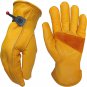 Heavy-Duty Cowhide Work Gloves Leather Work Gloves for Industrial/Gardening/Cutt