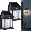 Solar Wall Lights Outdoor, Wireless Dusk to Dawn Porch Lights Fixture, Solar Wal