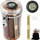 Acrylic Travel Cigar Humidor Jar/Case/Box with Handmade and Hygrometer Spanish C