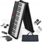 Longeye Foldable Piano Keyboard 88 Key Folding Piano Portable Electric Keyboard