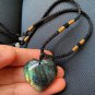 Natural Heart Pendant Labradorite Necklace Gem Moonstone Stone Crystal Quartz US