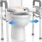 Stand Alone Raised Toilet Seat - Heavy Duty 320Lb Medical Raised Commode, Height