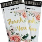 6X9 Inches Poly Mailers Shipping Bags Thank You Notes Flowers Surrounded White P