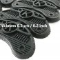40 Pcs Heel Plates Shoe Heel Taps Rubber Tips Sole Heel Repair Pad Replacement w