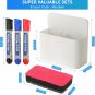 Magnetic Dry Erase Marker Holder, Whiteboard Marker Holder with 3 Markers and 1