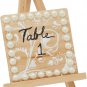 6-Pack Wooden Easel, Mini Easel Stands and Place Card Holders for Table Top Artw