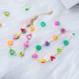 100Pcs Mixed Fruit Spacer Beads Color Polymer Clay Beads, for DIY Jewelry Bracel