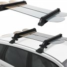 Ski Rack for Roof Rack, Aluminum Snowboard Rack with Key Locked Clamping Mechani