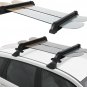Ski Rack for Roof Rack, Aluminum Snowboard Rack with Key Locked Clamping Mechani