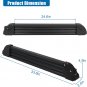 Ski Rack for Roof Rack, Aluminum Snowboard Rack with Key Locked Clamping Mechani