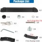 Ski Rack for Roof Rack, Aluminum Snowboard Rack with Key Locked Clamping Mechani