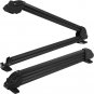 Ski Rack for Roof Rack, Aluminum Snowboard Rack with Key Locked Clamping Mechani
