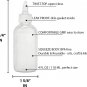 Condiment Squeeze Bottles - 4 OZ Squirt Empty Bottles, Twist Top Cap, Leak Proof