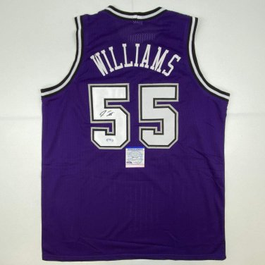 Autographed/Signed Jason Williams Sacramento Purple Basketball Jersey PSA/DNA CO