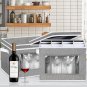 Wine Glass Stemware Storage Cases, China Storage Containers Box with Dividers Ha