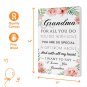 Grandma Gifts or Christmas Gifts - Hangable Canvas Wall Art Gift for Grandma - P