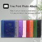 Photo Album 5X7 Clear Pages Pockets Leather Cover Slip Slide in Photo Album Book