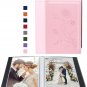 Photo Album 5X7 Clear Pages Pockets Leather Cover Slip Slide in Photo Album Book