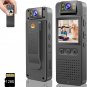 128GB Pocket Camcorder,Body Cameras with Audio and Video Recording.180°Rotatable