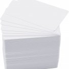 100 Pack Premium Blank PVC Cards,  CR80 30 Mil Graphic Quality White Plastic Car