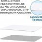 100 Pack Premium Blank PVC Cards, CR80 30 Mil Graphic Quality White Plastic Car