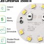 E17 Intermediate Base LED Bulb, 6W (60 Watt Equivalent) G14 Globe Ceiling Fan Li