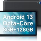 Tablet 10.1 Inch Android 13 Octa-Core with 8(4+4) GB+128GB Tablets, 5MP+8MP Came