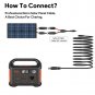 MJPOWER 20Ft Jackery Extension Cable 14AWG 6M 8Mm DC Power Plug Fit between Jack