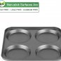 Muffin Top Pan, 4-Cup Hamburger Bun Pan, Large Whoopie Pies Pan, Non-Stick Bakew