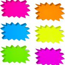 60 Pack Neon Starburst Sale Signs for Retail Store Display, Price Tag, Bulletin