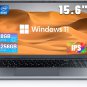 Laptop Computer, 15.6" Laptops, Windows 11 Laptop, 8GB RAM 256GB ROM, Intel Cele