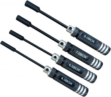 4-Pack RC Repair Tool 4.0Mm 5.5Mm 7.0Mm 8.0Mm Hexagonal Head Nut RC Socket Screw