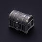 , Vintage Metal Jewelry Box Treasure Chest Trinket Rectangle Small Ring Earrings
