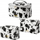 Cosmetic Bag Set of 3 Makeup Bag for Purse Pouch Travel Beauty Zipper Organizer