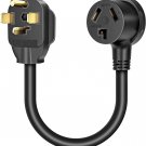 Cleyean Dryer Adapter 3 Prong to 4 Prong Dryer Plug Adapter Cord NEMA 14-30P to