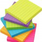Lined Sticky Notes 3X3 Inch Bright Colors Self-Stick Pads 6 Pads/Pack 90 Sheets/