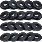 Glad Hand Seal, 20Pcs Gladhand Washers Rubber Seals Black Gasket Elastic Grommet