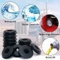 Glad Hand Seal, 20Pcs Gladhand Washers Rubber Seals Black Gasket Elastic Grommet