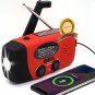 5000Mah Emergency NOAA Weather Radio, Self Powered FM AM Hand Crank Radios, Sola