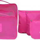 6 Sets Travel Organizers Packing Cubes Luggage Organizers Compression Pouches(Ro