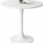 White round Table Modern Dining Table Tulip round Kitchen Table Mid Century Coff