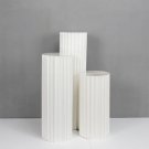 Foldable Paper Columns Display Pedestal Stand, Cylinder Pedestal Stands for Part