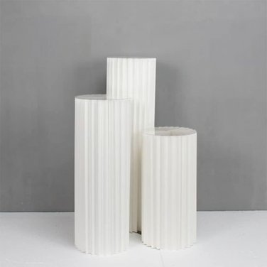 Foldable Paper Columns Display Pedestal Stand, Cylinder Pedestal Stands for Part