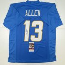 Autographed/Signed Keenan Allen Los Angeles LA 2020 Powder Blue Football Jersey