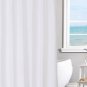 Fabric Shower Curtain Liner Solid White with Magnets, Hotel Quality, Machine Was
