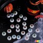 24 PCS Halloween Scary Realistic Eyes, 12 Pair Hollow Plastic Eyeballs for Hallo
