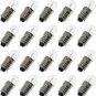 20PCS 6.3V 0.3A E10 Mini Screw Base Light Bulbs Warm White Miniature Screw Base